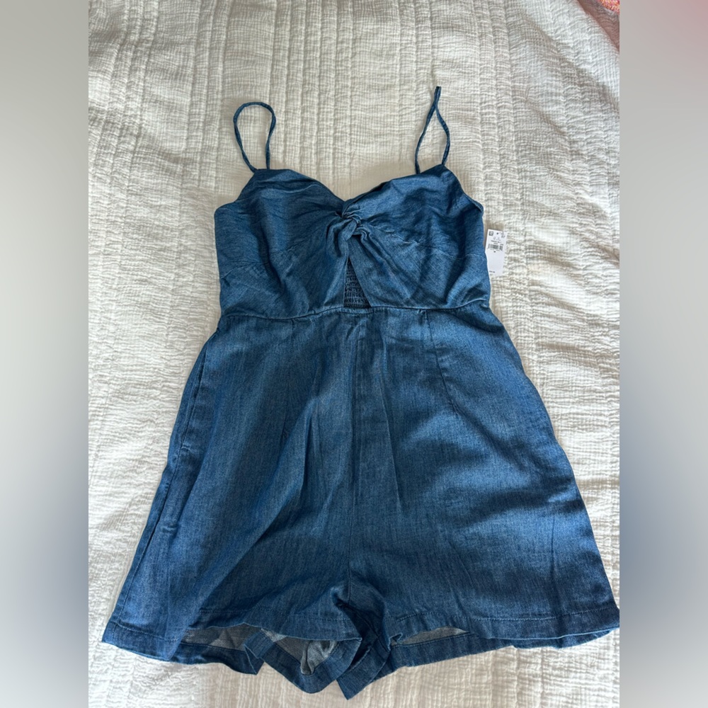Old Navy Blue Denim Jumpsuit